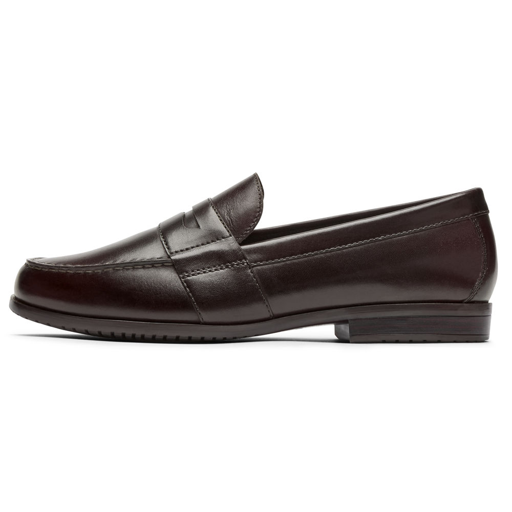 Rockport Loafers For Mens Dark Brown - Classic Lite 2 Penny - UW9312685